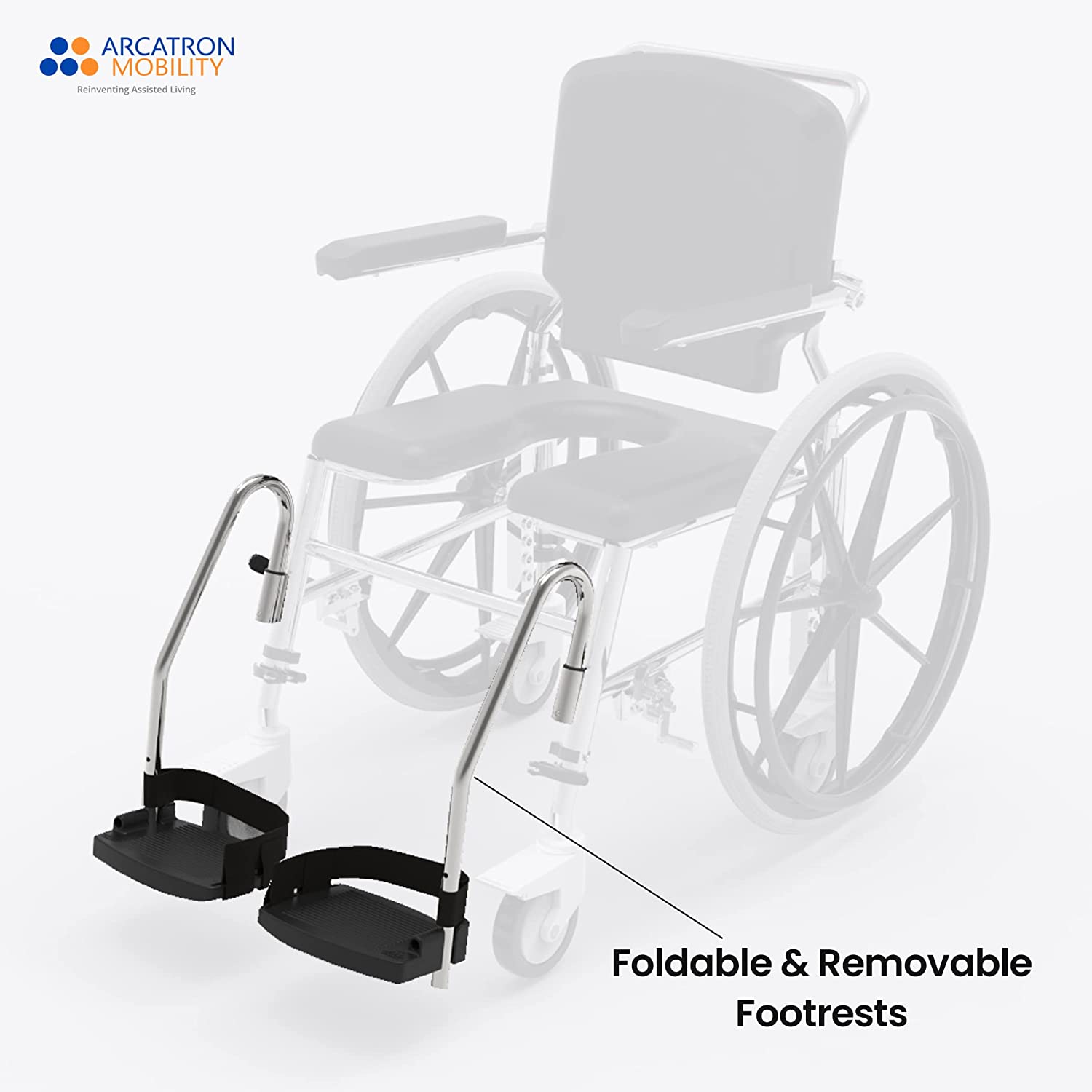 Arcatron Prime SSS100 | Self Propelled Shower Commode Wheelchair